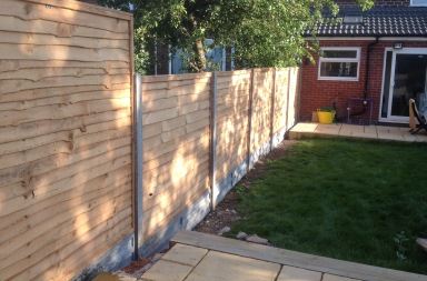 After removing an existing rotten fence we installed this new fence
