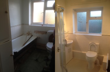 Bathroom renovation for an elderly couple in Coventry